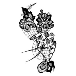 Tatouage Oiseau Dentelle