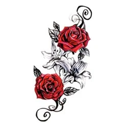 Tatouage Rose Dentelle Bras