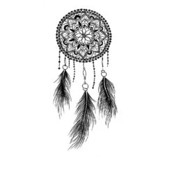 Tatouage Dentelle Plume