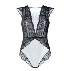 Universdentelle 3 Body Dentelle Noir Décolleté Plongeant