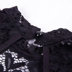 Body Dentelle Noir Manche Longue -Universdentelle BodyDentelleNoirMancheLongue 3