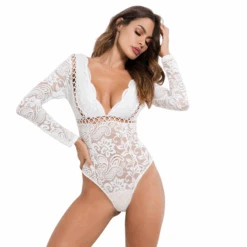 Universdentelle -Universdentelle BodyFemmeDentelleMancheLongue 3
