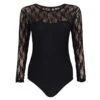 Body Manche Dentelle Noir