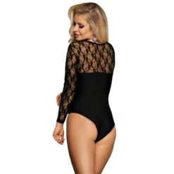 Body Manche Dentelle Noir -Universdentelle BodyMancheDentelleNoir 5