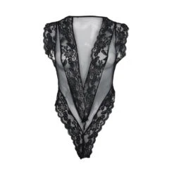 Body Transparent Noir Dentelle