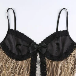 Caraco Léopard Dentelle -Universdentelle CaracoLeopardDentelle 5