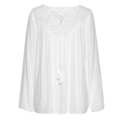 Chemisier Blanc Dentelle