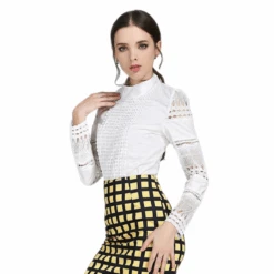 Chemisier Blanc Femme Dentelle -Universdentelle ChemisierBlancFemmeDentelle 4