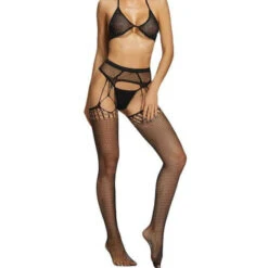 Collant Dentelle Noir