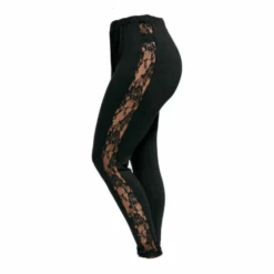 Collant Dentelle Noir Grande Taille