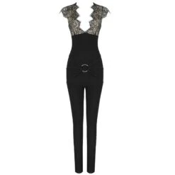 Combinaison Dentelle Noire Femme