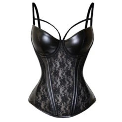 Universdentelle 43 Corset Cuir Dentelle