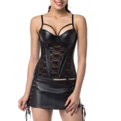 Universdentelle -Universdentelle CorsetCuirDentelle 4