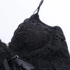 Corset Dentelle Crop Top -Universdentelle CorsetDentelleCropTop 5