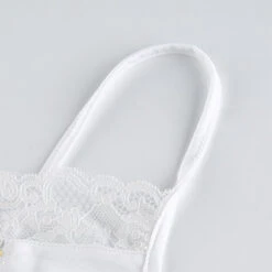 Crop Top Blanc Dentelle -Universdentelle CropTopBlancDentelle 3