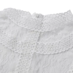 Crop Top Dentelle Blanc Manche Longue -Universdentelle CropTopDentelleBlancMancheLongue 3