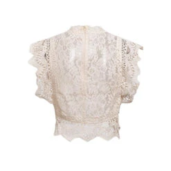 Crop Top Dentelle Blanc -Universdentelle CropTopDentelleBlanc 1