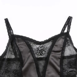 Crop Top Dentelle Noir -Universdentelle CropTopDentelleNoir 3