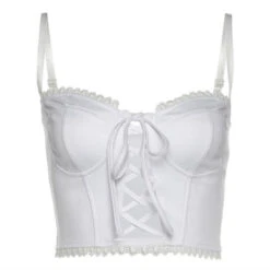 Débardeur Blanc Dentelle