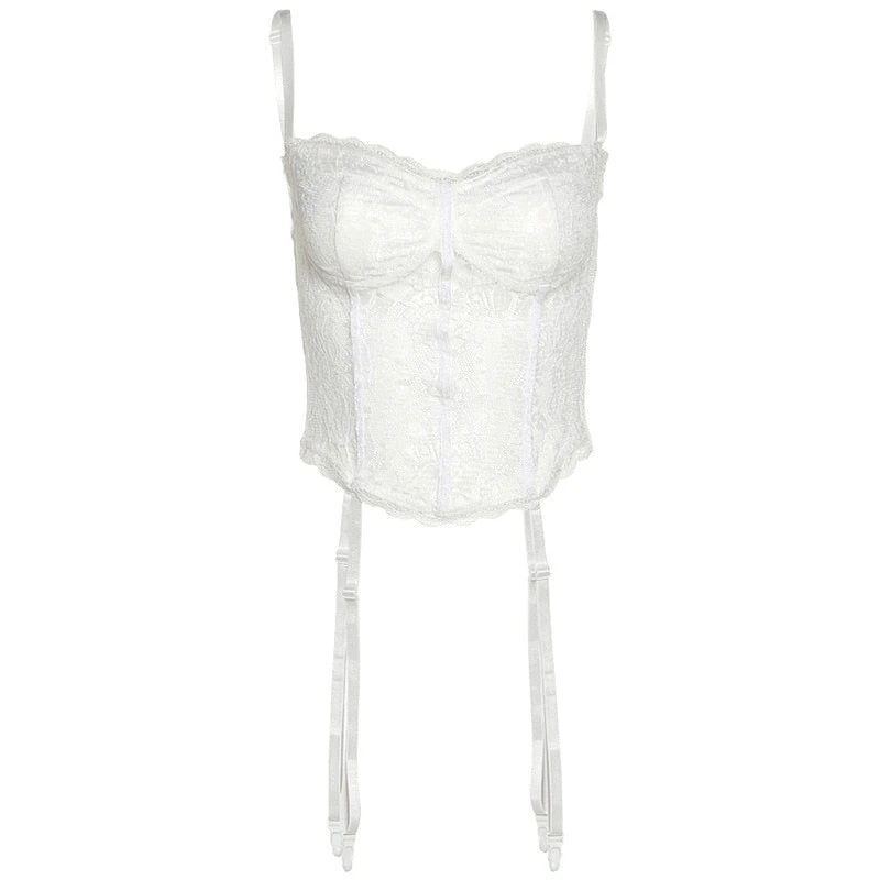 Guêpière Porte Jarretelle Blanc 1 Guêpière Porte Jarretelle Blanc