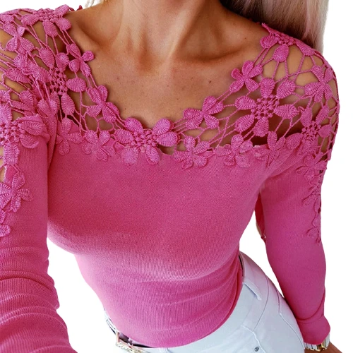 Haut Dentelle Manche Longue 2 Haut Dentelle Manche Longue – Image 2