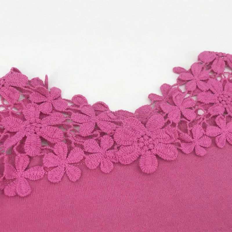 Haut Dentelle Manche Longue 4 Haut Dentelle Manche Longue – Image 4