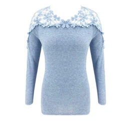 Haut Dentelle Manche Longue 10 Haut Dentelle Manche Longue -Universdentelle HautDentelleMancheLongue 4