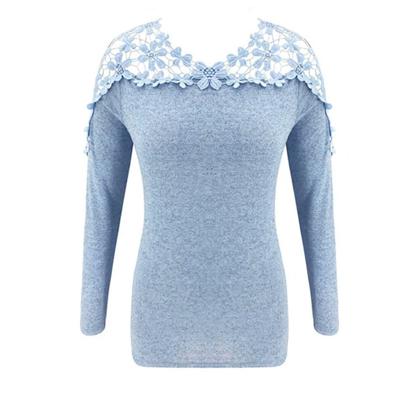 Haut Dentelle Manche Longue 5 Haut Dentelle Manche Longue – Image 5