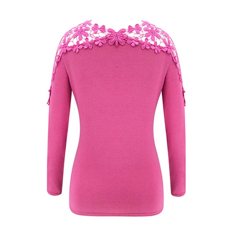 Haut Dentelle Manche Longue 3 Haut Dentelle Manche Longue – Image 3