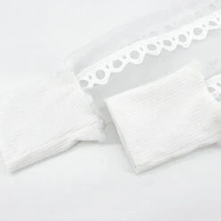 Haut Manche Longue Dentelle Blanc -Universdentelle HautMancheLongueDentelleBlanc 5