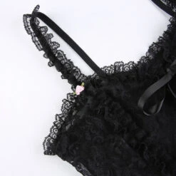 Haut Transparent Noir Dentelle -Universdentelle HautTransparentNoirDentelle 4