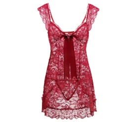 Nuisette Dentelle Courte -Universdentelle NuisetteDentelleCourte 5