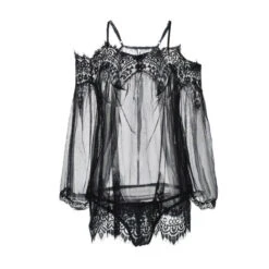 Nuisette Dentelle Manche Longue