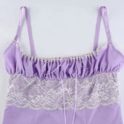 Nuisette Dentelle Violette -Universdentelle NuisetteDentelleViolette 5