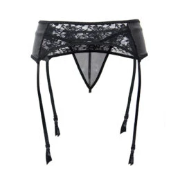 Porte Jarretelle Noir Dentelle