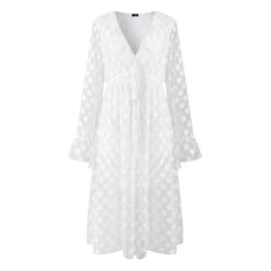Robe Blanche Dentelle Femme
