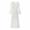Robe Blanche Dentelle Longue