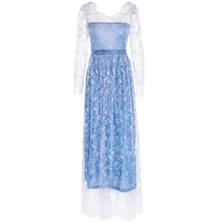 Robe Bleu Dentelle Mariage