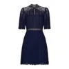 Robe Bleu Marine Dentelle