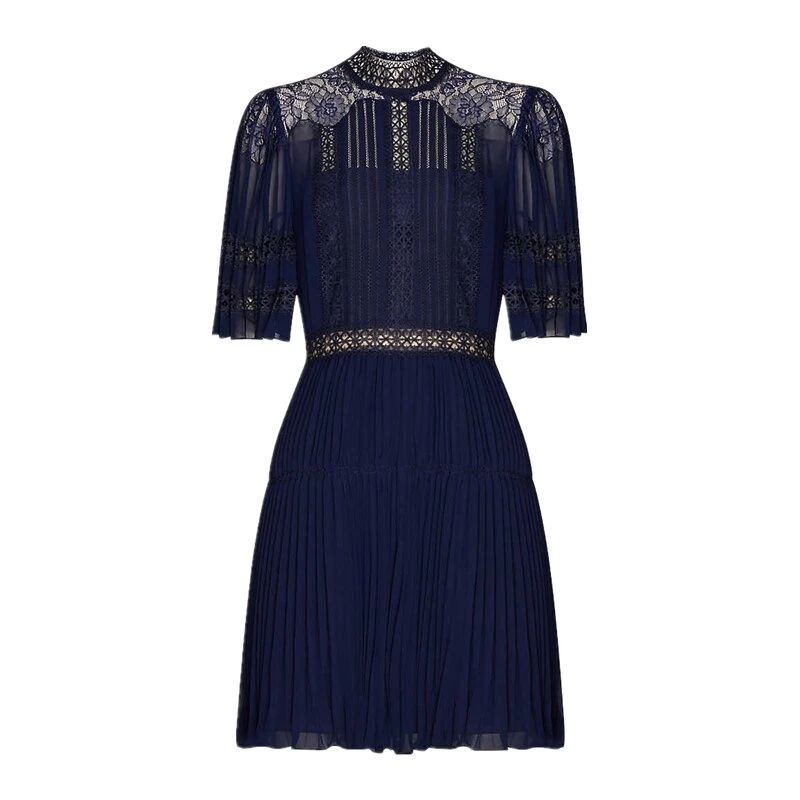 Robe Bleu Marine Dentelle 1 Robe Bleu Marine Dentelle