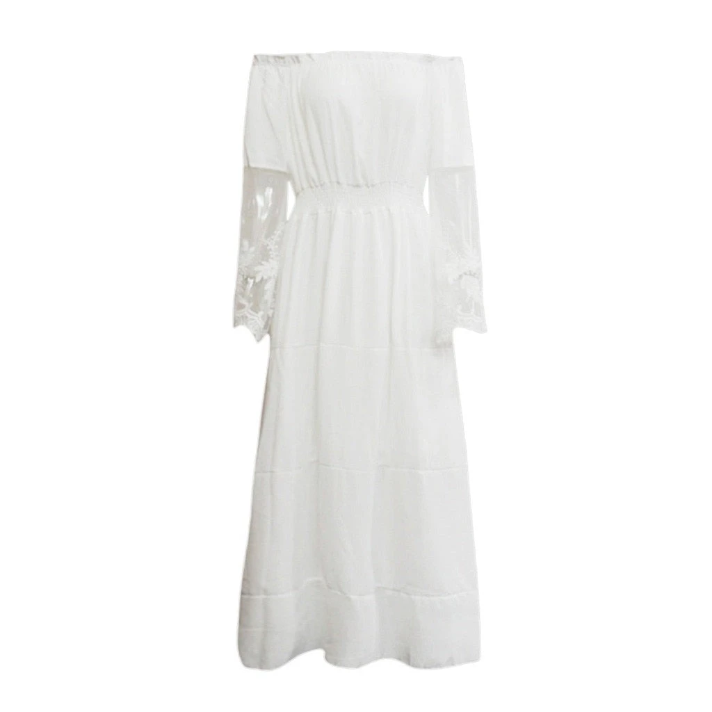 Robe Dentelle Blanche Longue 1 Robe Dentelle Blanche Longue