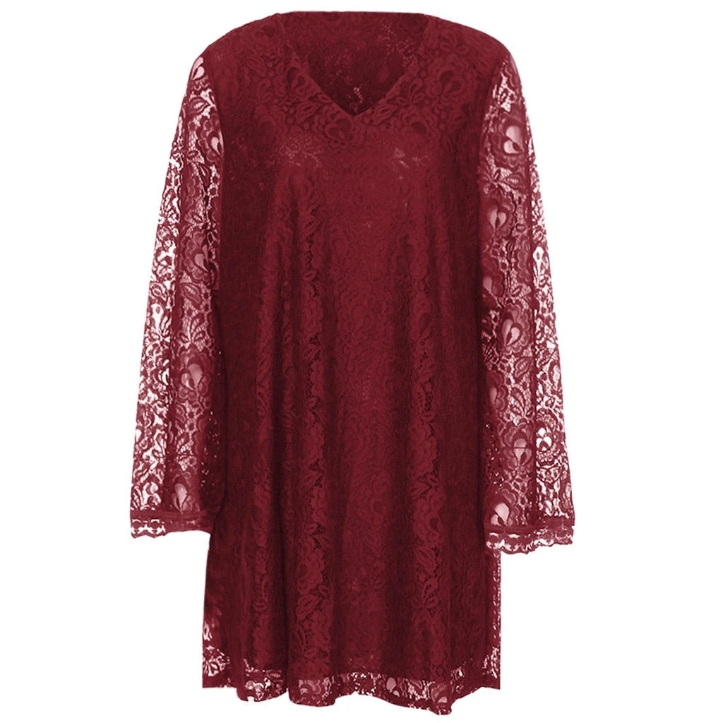 Robe Dentelle Courte Fleurie 5 Robe Dentelle Courte Fleurie – Image 5