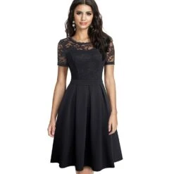 Robe Dentelle Mi-Longue -Universdentelle RobeDentelleMi Longue 1