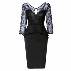 Robe Dentelle Noire Femme