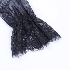 Robe Dentelle Noire Manches Longues -Universdentelle RobeDentelleNoireManchesLongues 3