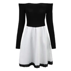 Robe Dentelle Noir Et Blanc