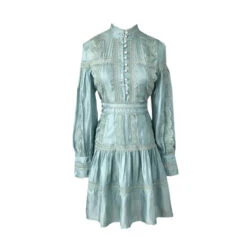 Robe Dentelle Turquoise