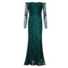 Robe Dentelle Vert Emeraude