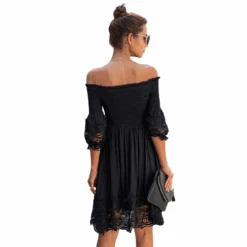 Robe Noir Dentelle 6 Robe Noir Dentelle -Universdentelle RobeNoirDentelle 2