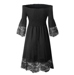 Robe Noir Dentelle 7 Robe Noir Dentelle -Universdentelle RobeNoirDentelle 2